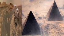 NASA'NIN UYDULARI MARS'TAN GELEN GÖRÜNTÜLERDE PİRAMİT BENZERİ YAPILAR TESPİT ETTİ!