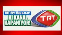 TRT Türk ve TRT Avaz Kapanıyor