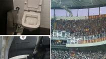 Galatasaray Taraftarı BEŞİKTAŞ Arena'yı Tahrip Etti
