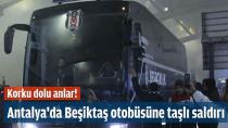 Beşiktaş Otobüsüne Taşlı Saldırı!